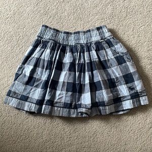Blue Plaid Abercrombie & Fitch Skirt